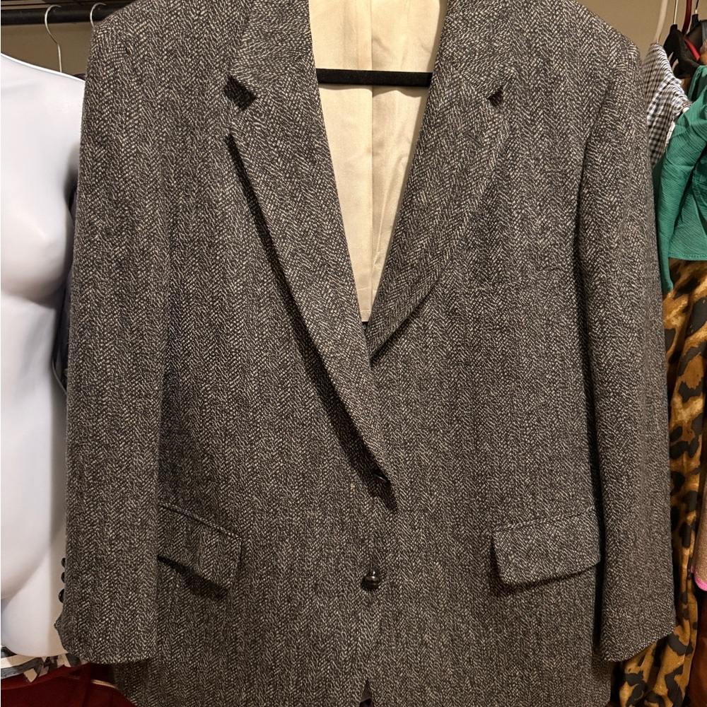 Elegant Charcoal Men's Blazer